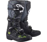 Alpinestars Tech 5 Bottes de motocross, noir/gris/jaune, Taille 11 (45,5)
