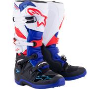 Alpinestars Tech 7 Bottes de motocross, Noir/Blanc/Bleu, Taille 13 (48)