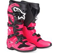 Alpinestars Tech 7 Bottes de motocross, noir-rose, taille 48 pour homme