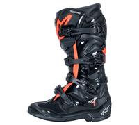 alpinestars Tech 7 Bottes de motocross Noir/Rouge néon 12 homme multicolore