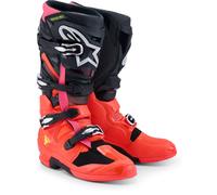 Alpinestars Bottes de motocross Tech 7 - noir/rouge/rose Taille 50 Homme