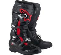 Alpinestars Tech 7 Bottes de motocross, noir-rouge, taille 48 pour homme