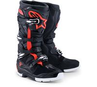 Alpinestars Bottes Tech 7 Enduro Drystar – imperméables – Noir/Rouge Néon/Blanc US 12 Homme
