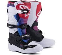 Alpinestars Tech 7S Bottes de motocross pour les jeunes, noir-blanc-rouge, taille 40 41