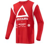 Alpinestars Techdura, maillot XL Rouge/Blanc Rouge/Blanc