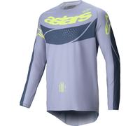 Alpinestars Techstar Dreem Maillot de motocross, gris-jaune, taille M pour homme