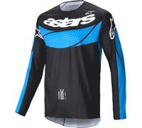 Alpinestars Techstar Dreem Maillot de motocross, noir-bleu, taille 2XL pour homme