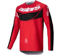 Alpinestars Techstar Dreem Maillot de motocross, noir-rouge, taille XL pour homme