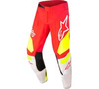 Alpinestars Techstar Factory Classic Pantalon de motocross, blanc-rouge, taille 30 pour homme