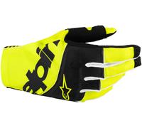 Alpinestars Techstar Gants de motocross, noir/jaune, Taille S