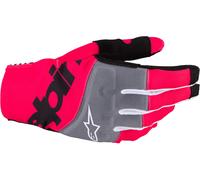 Alpinestars Techstar Gants de motocross, noir-rose, taille M pour homme