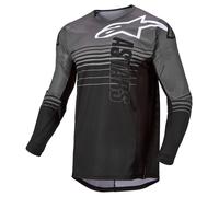 alpinestars Techstar Graphite Mail.Jers. Maillot MX Gris/Noir S homme
