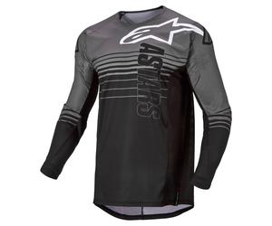 alpinestars Techstar Graphite Mail.Jers. Maillot MX Gris/Noir S homme