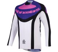 Alpinestars Techstar KNIF Maillot de motocross, noir/gris, Taille S