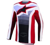 Alpinestars Techstar Maven Maillot Motocross, Rouge/Blanc/Noir, Taille 2XL