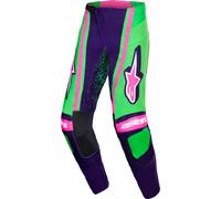 Alpinestars Pantalons de motocross Techstar Nomur vert-pourpre Taille 30 Homme