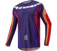 Alpinestars Techstar Pneuma Maillot de motocross, bleu/violet, Taille XXL