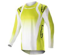 alpinestars Techstar Push Maillot MX Jaune/Blanc néon L homme