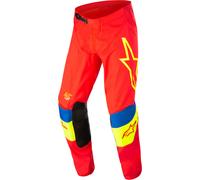 Alpinestars Techstar Quadro Pantalon de motocross, rouge-jaune, taille 28 pour homme