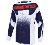 Alpinestars Techstar Swan Maillot Motocross, Gris foncé/violet, Taille XL