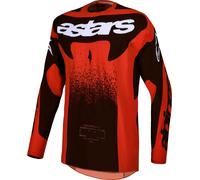 Alpinestars Techstar Swan Maillot Motocross, Rouge/Noir/Blanc, Taille 2XL