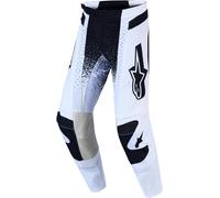 Alpinestars Techstar Swan Pantalon de motocross, Blanc/Noir, Taille 32