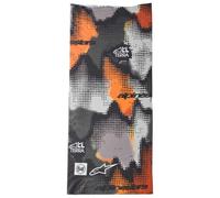 Alpinestars Tour de cou Buff Nazca – Gris camouflage / Orange fluo – Taille unique