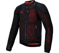 Alpinestars Troop-Air Pro Veste de protection, noir-rouge, taille 2XL pour homme