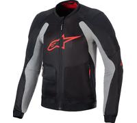 Alpinestars Troop-Air Veste de protection, noir-gris-rouge, taille 2XL pour homme