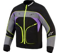 Alpinestars Unite, veste en textile XL Noir/Gris/Violet/Jaune Néon Noir/Gris/Violet/Jaune Néon