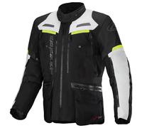 Alpinestars Veste textile Bogotá Pro Drystar Noir/Gris Clair/Jaune Néon 4XL Homme