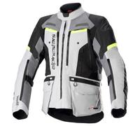 Alpinestars Veste moto Bogota Pro Drystar® imperméable Gris glacé/Gris foncé/Jaune fluo M