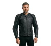 Alpinestars Missile V3 Airflow Blouson en cuir de moto perforé, Noir/Blanc/Jaune, Taille 52