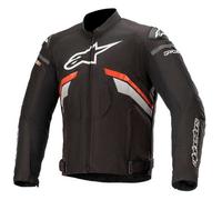 Alpinestars Veste de Moto avec Protections Veste de Moto T-GP Plus R V3 Veste Textile Noir-n-on Rouge-Blanc XL - Hommes - Sportler L
