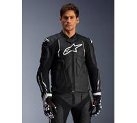 Alpinestars Veste en cuir Dusk Noir/Blanc Taille 54 Homme