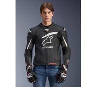 Alpinestars Veste En Cuir GP Plus R V4 Rideknit Black White, Taille: 52