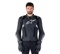 Alpinestars Veste En Cuir Missile V3 Airflow Black White, Taille: 50