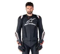 Alpinestars Veste En Cuir Missile V3 Ignition Black White, Taille: 56