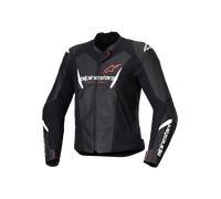 Alpinestars Veste En Cuir Stella Faster V3 Black White Fluo Coral, Taille: 42
