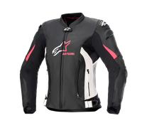 Alpinestars Veste En Cuir Stella GP Plus V4 Black White Diva Pink, Taille: 50