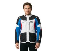 Alpinestars Veste textile de moto Honda ST-1 imperméable noir-gris-bleu Taille L pour homme