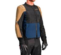 Alpinestars ST-2 Air, veste en textile L Noir/Beige/Bleu Foncé Noir/Beige/Bleu Foncé