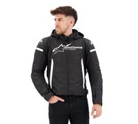 Alpinestars Veste de moto textile Zaca imperméable noir-blanc Taille S Homme