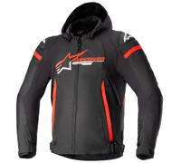 Alpinestars Blouson moto Zaca Waterproof Noir/Rouge vif/Blanc XL