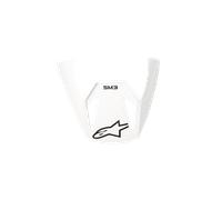 Alpinestars Visière S-M3 Solid White Glossy, Taille: One Size