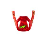 Alpinestars Visière SM3 Falcon Junior Red Fl White Blue Yl Fl Gl, Taille: One Size