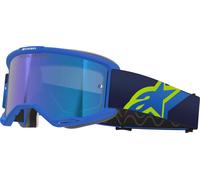 Alpinestars Vision 5 Corp Lunettes de motocross, bleu/néon jaune
