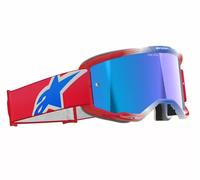 Alpinestars Vision 5 Corp Lunettes Moto Off-Road Miroir Rouge Blanc Bleu