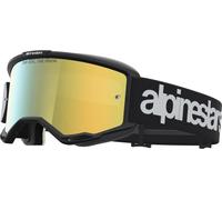 Alpinestars Vision 5 Hone Mirror Lunettes de motocross, Noir/Blanc, Taille unique