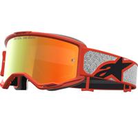 Alpinestars Vision 5 Rora Mirror Lunettes de motocross, noir/orange/argent, Taille unique